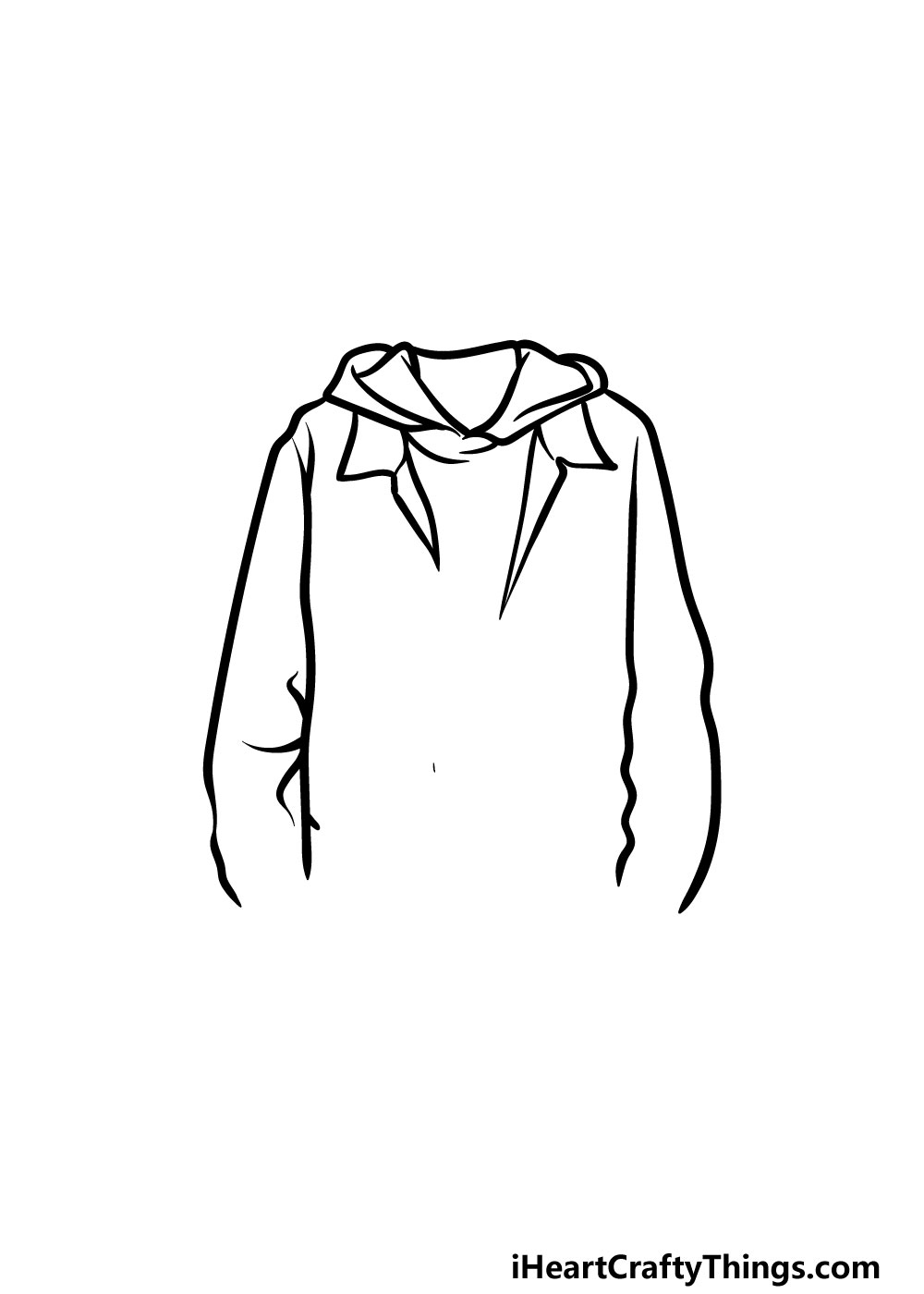 drawing a jacket step 2