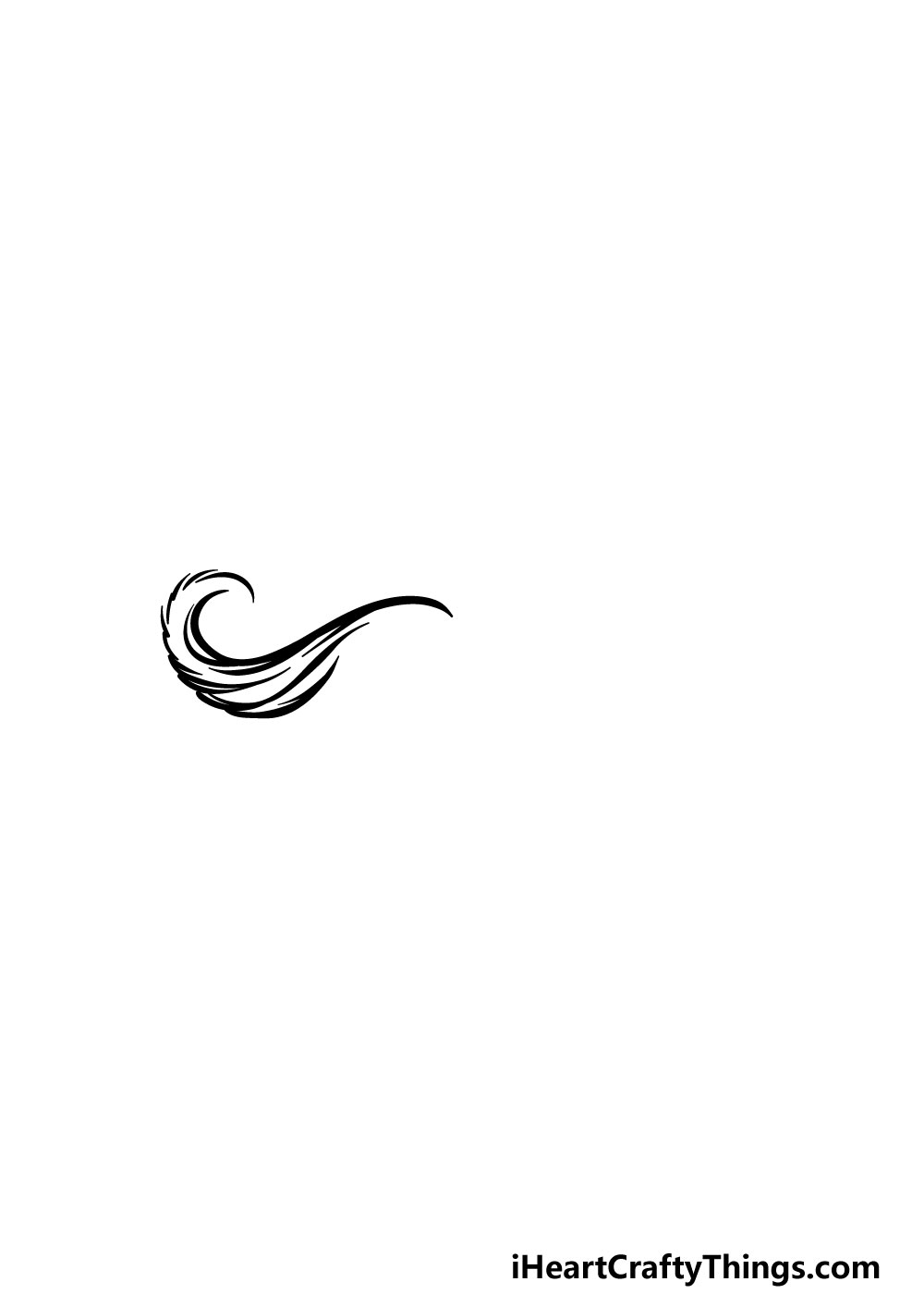 drawing a mustache step 2