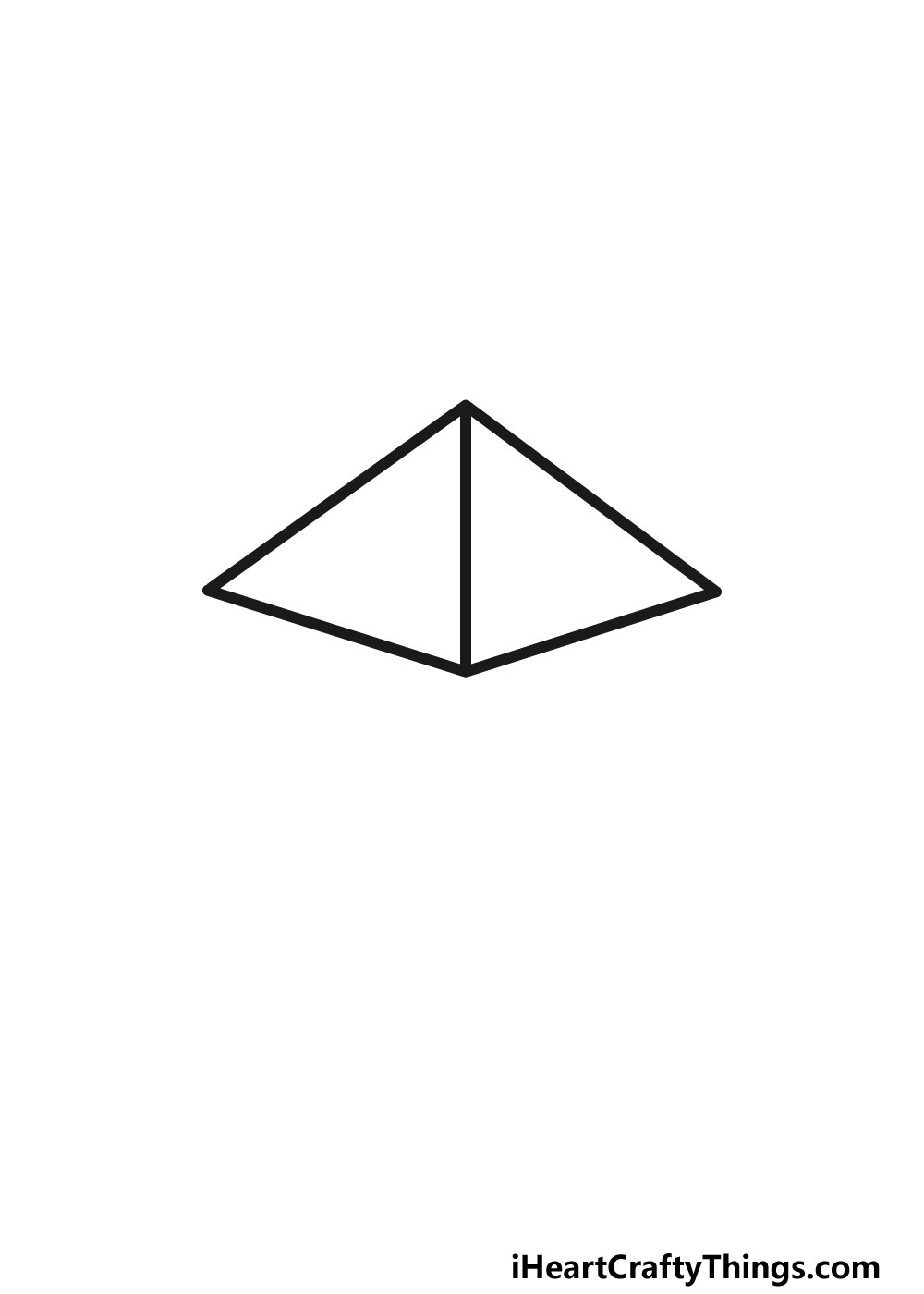 drawing a pentagon step 2