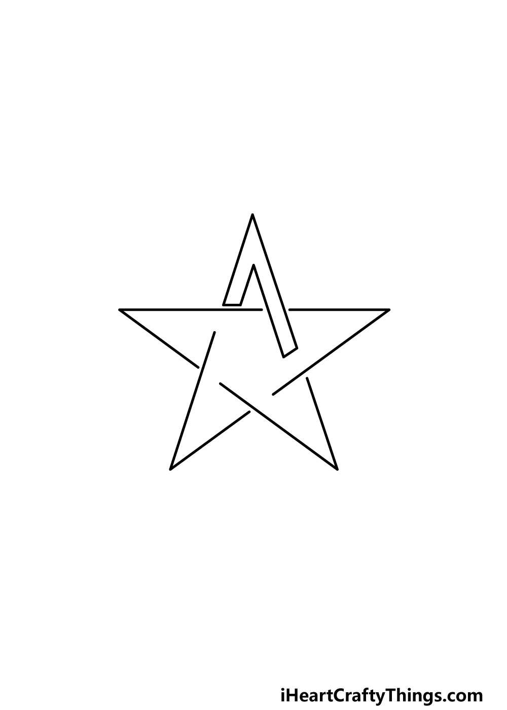 drawing a pentagram step 2