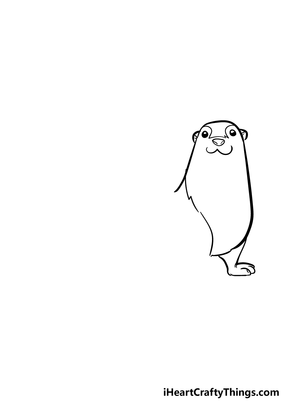 otter drawing step 2