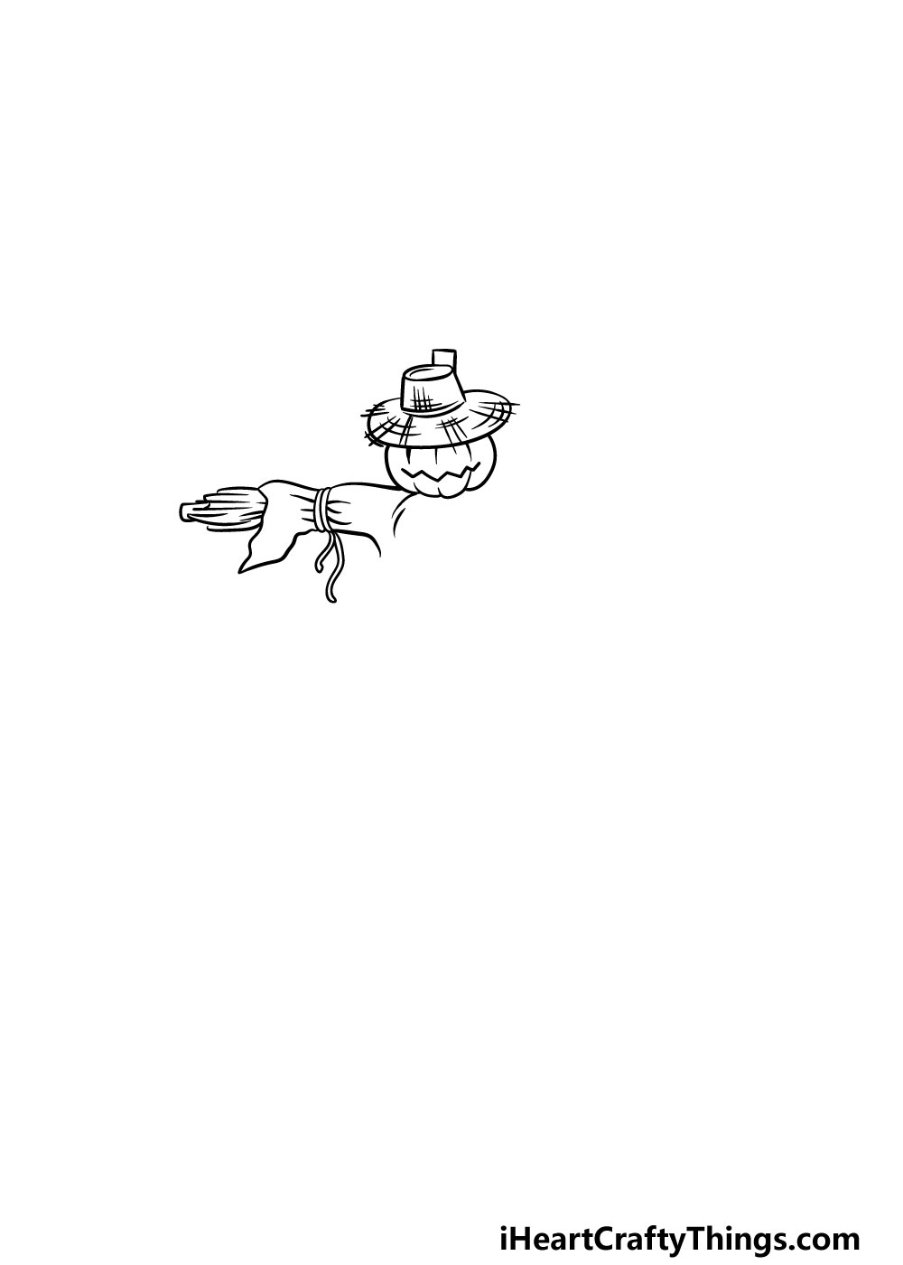 drawing a scarecrow step 2