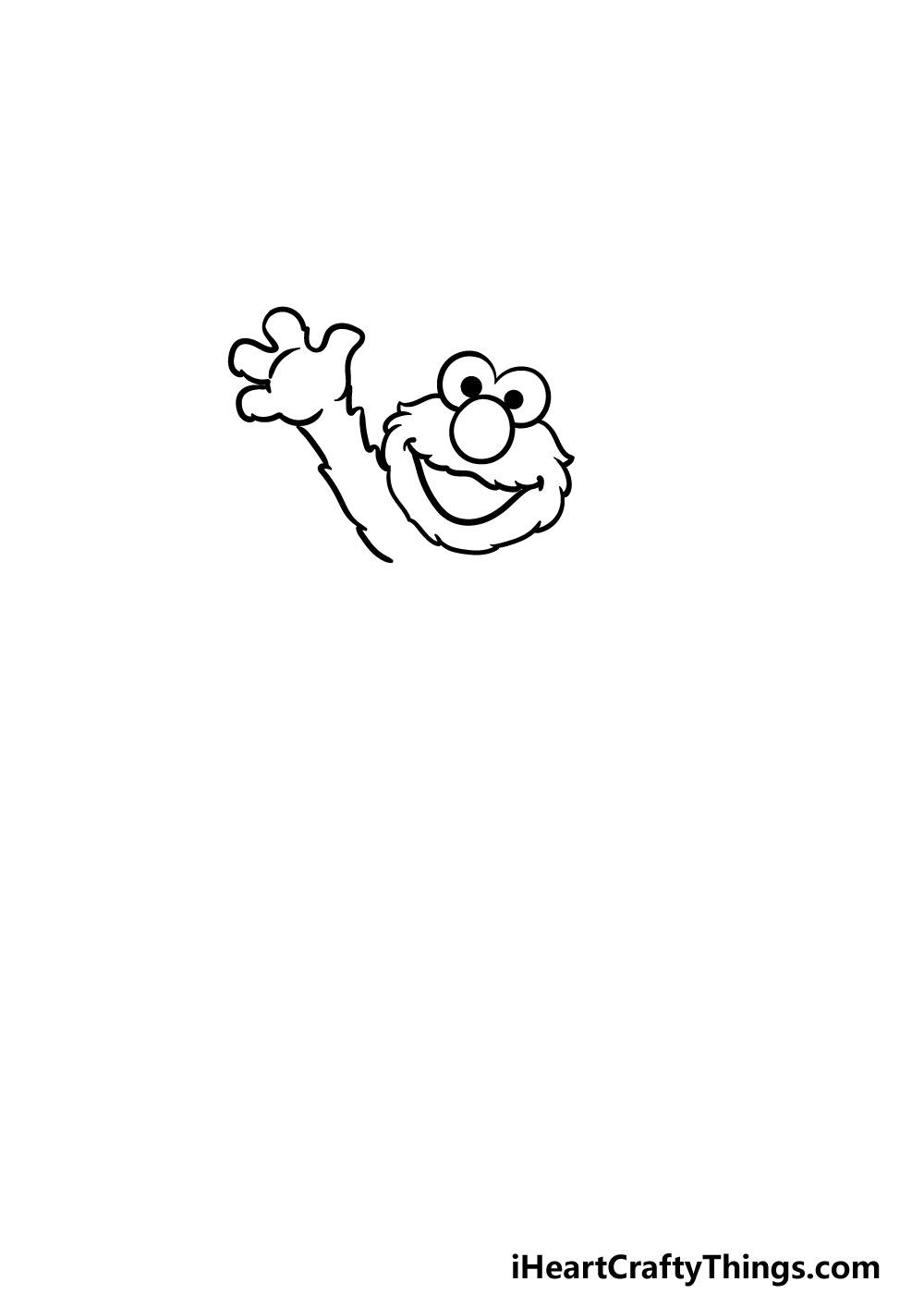 drawing elmo step 2