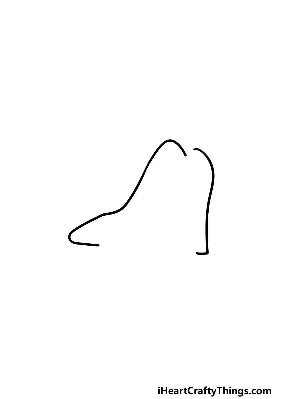 drawing high heels step 2