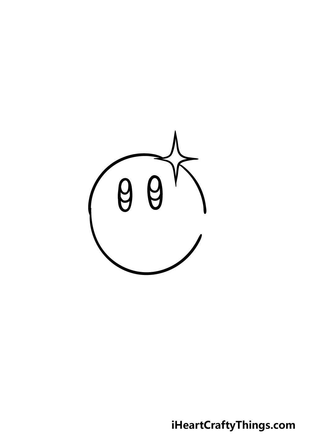drawing kirby step 2