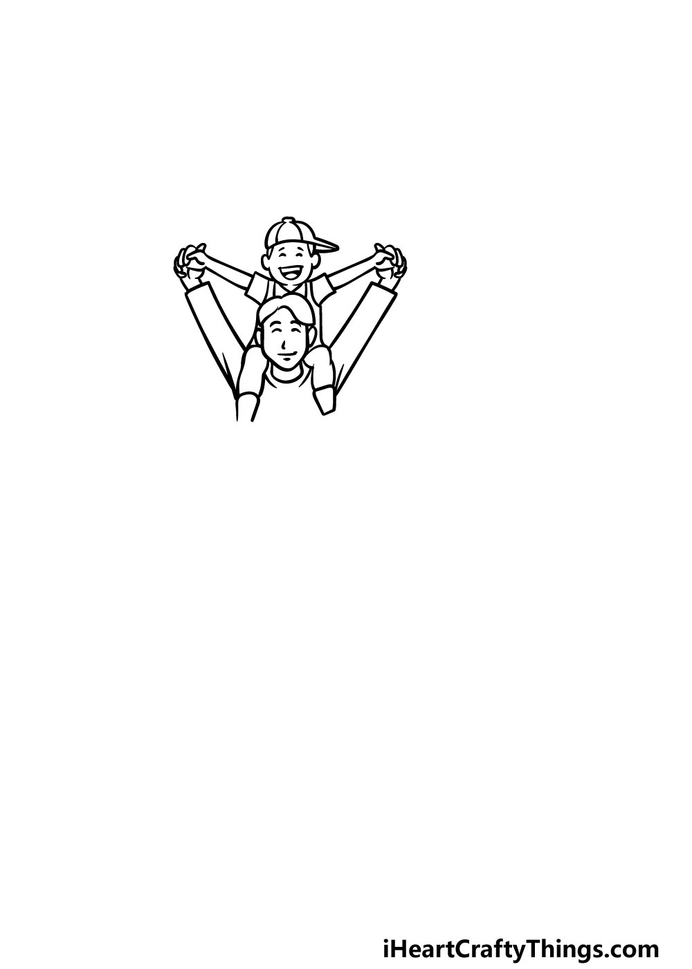 drawing a family step 3