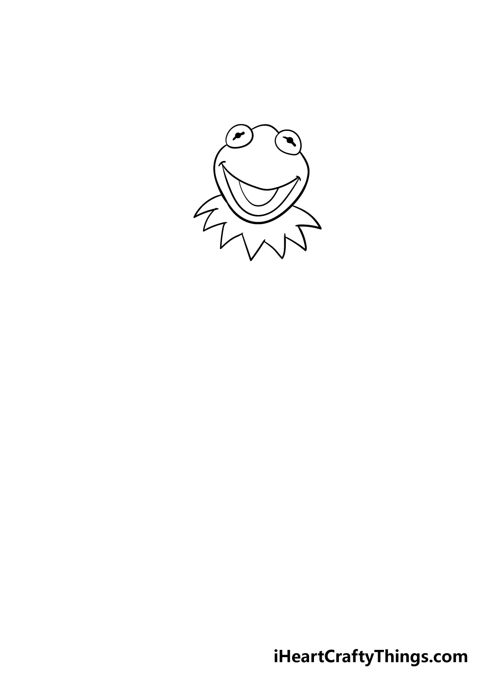 drawing Kermit the frog step 3