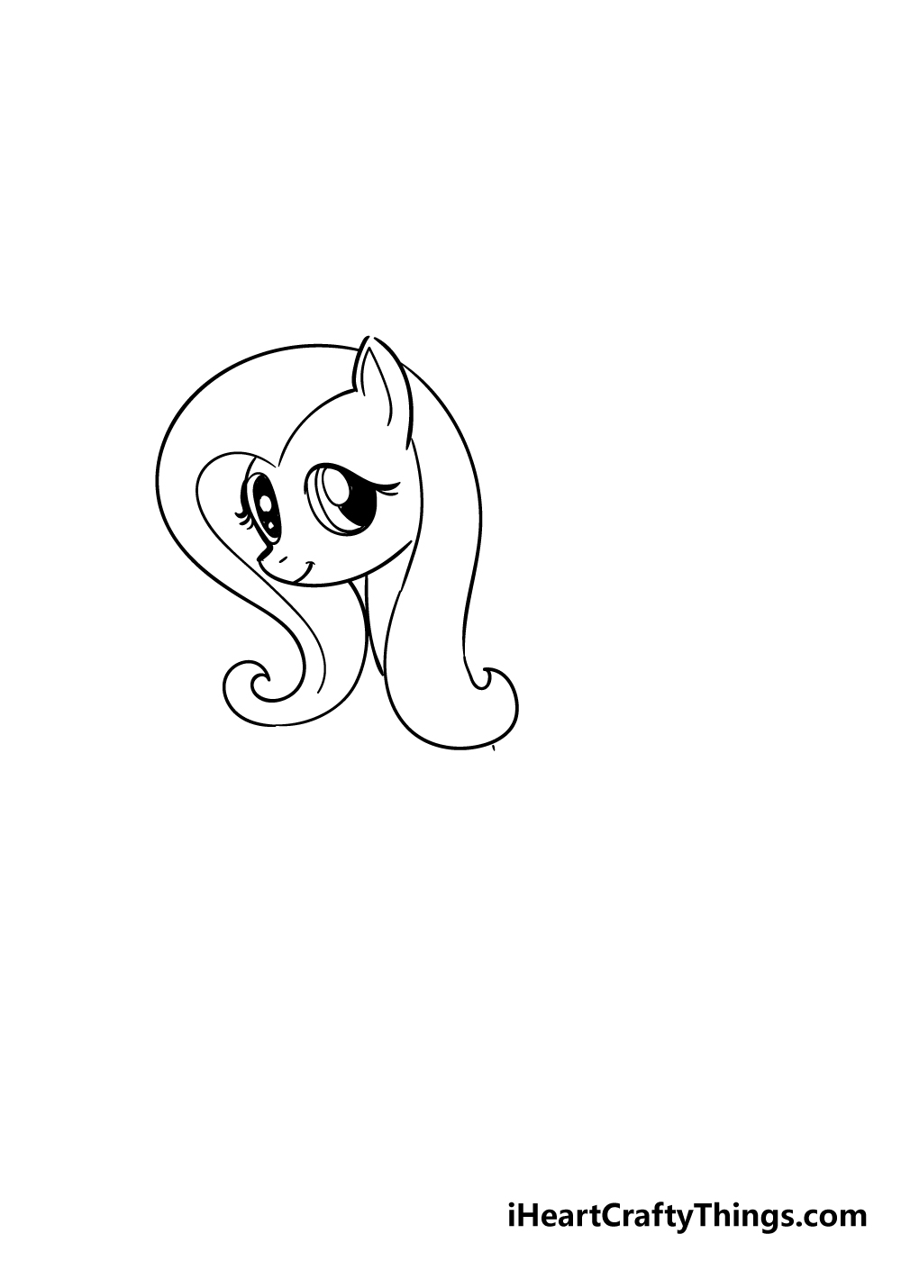 my little pony drawing step 3