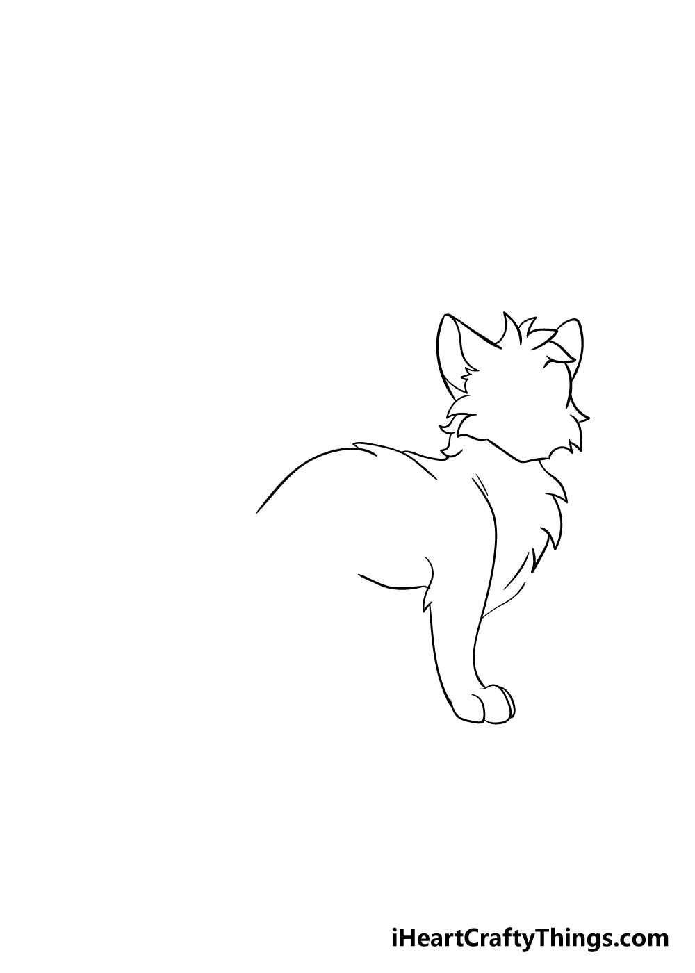 warrior cats drawing step 3