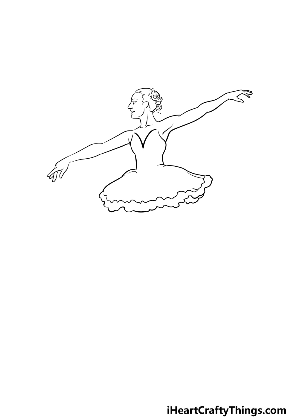 ballerina drawing step 3