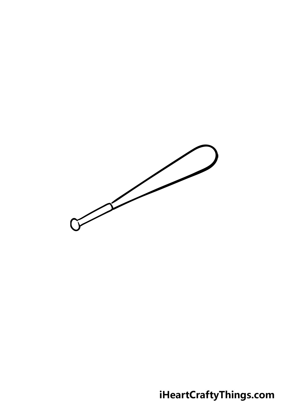 baseball bat drawing step 3