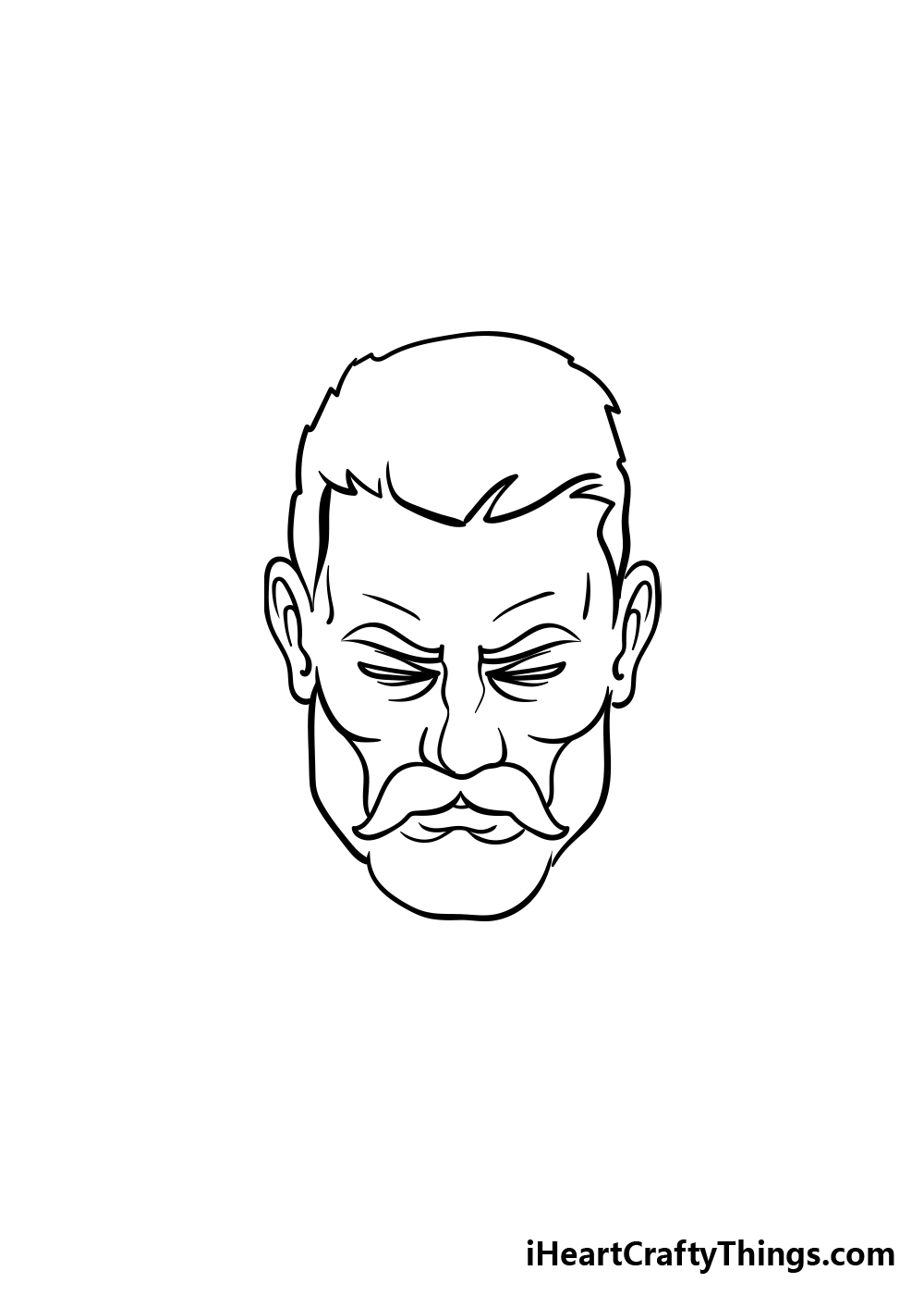 drawing a beard step 3