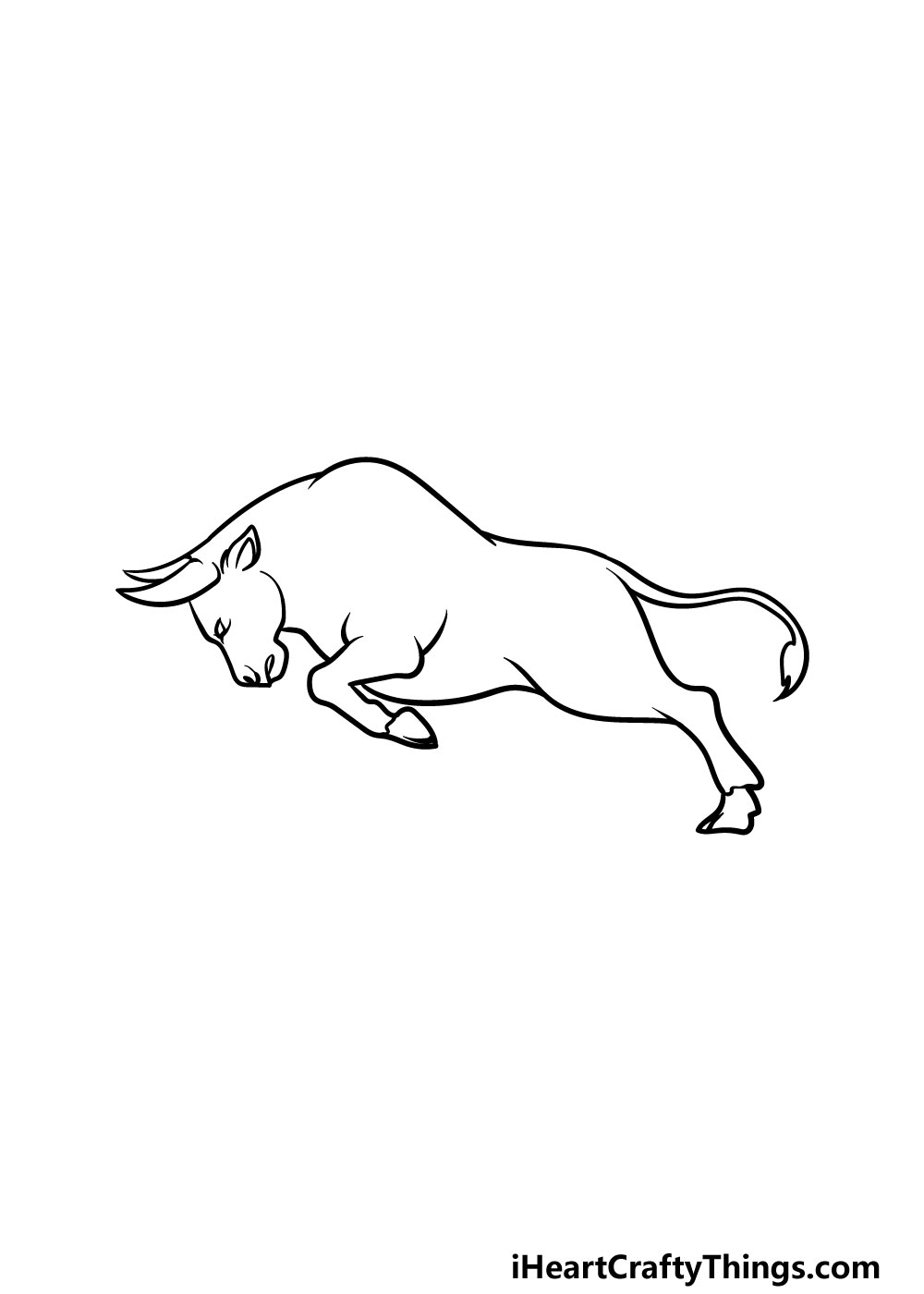 drawing a bull step 3