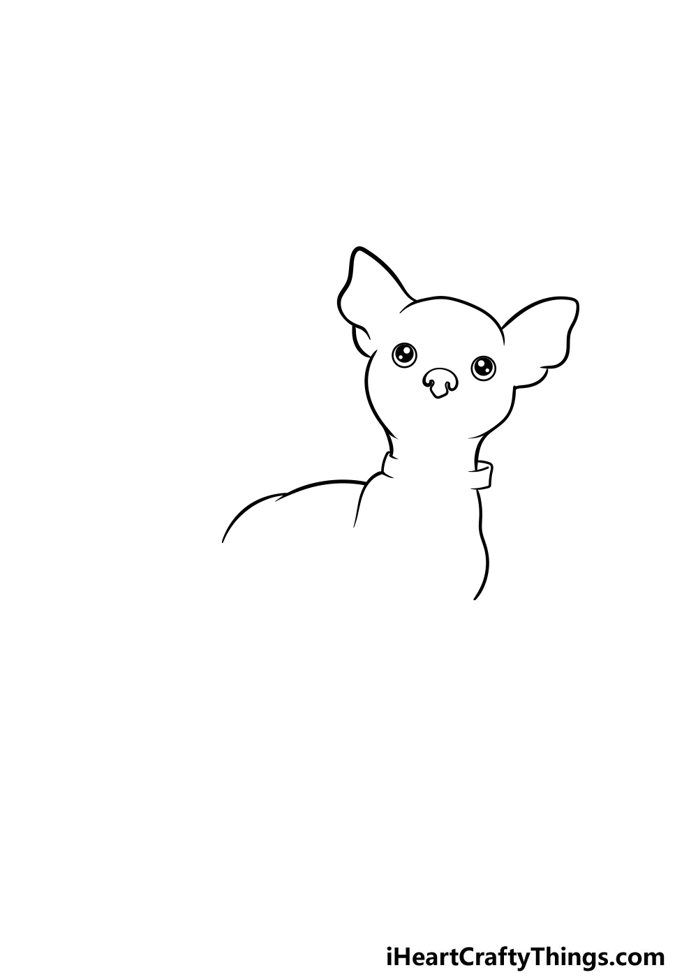 drawing a chihuahua step 3