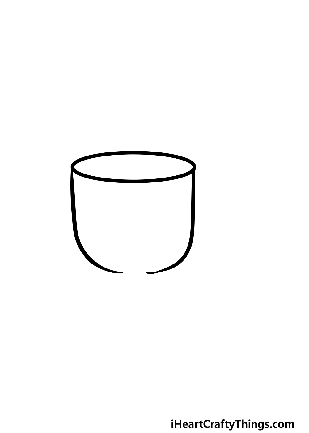 drawing a cup step 3