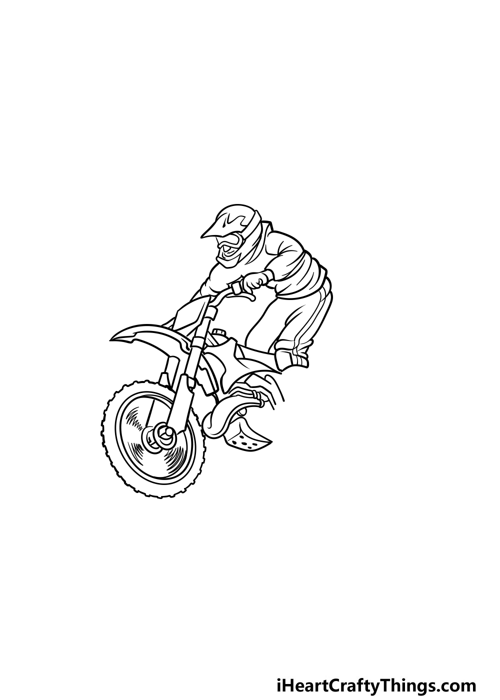 drawing a dirt bike step 3