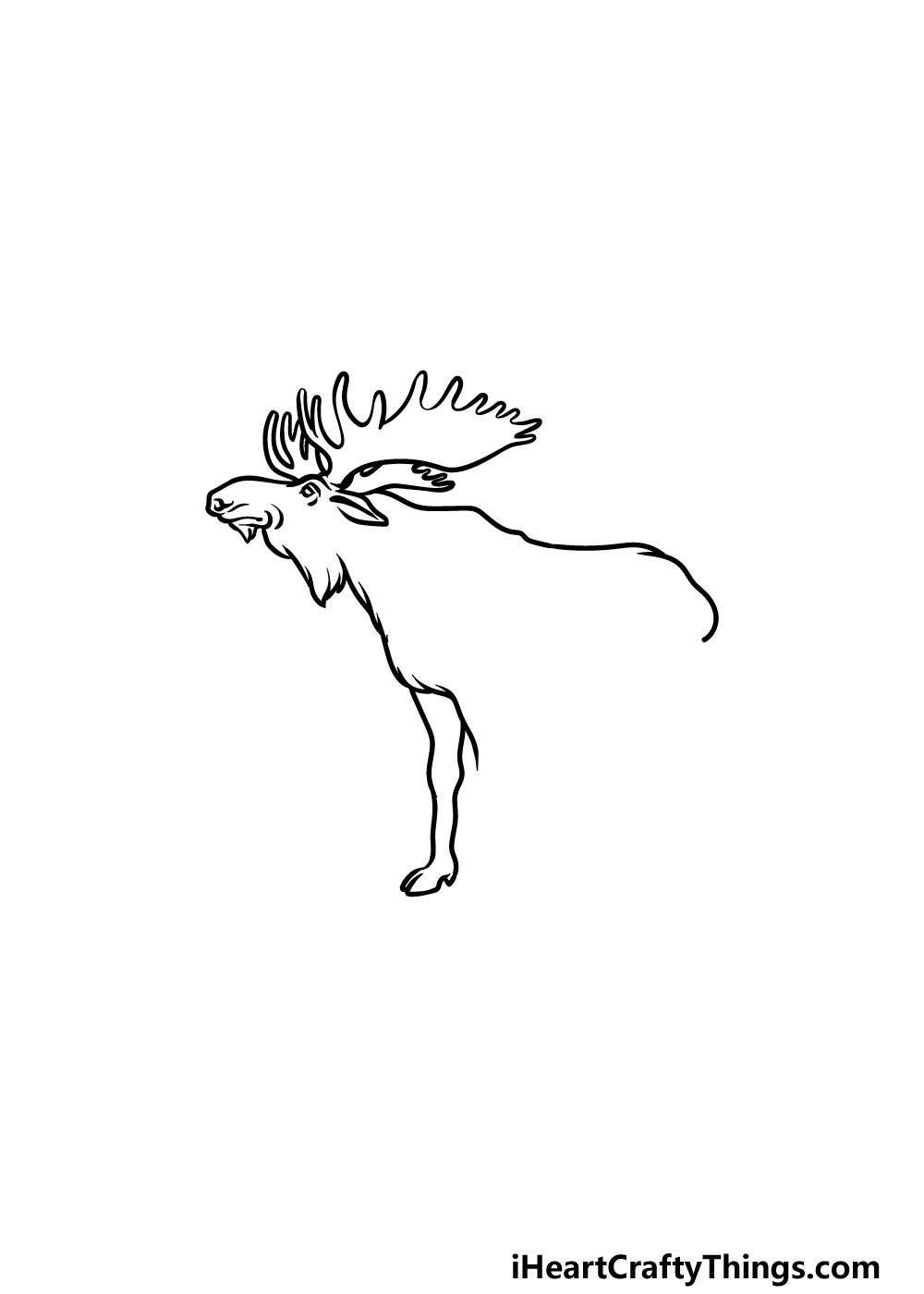 drawing a moose step 3