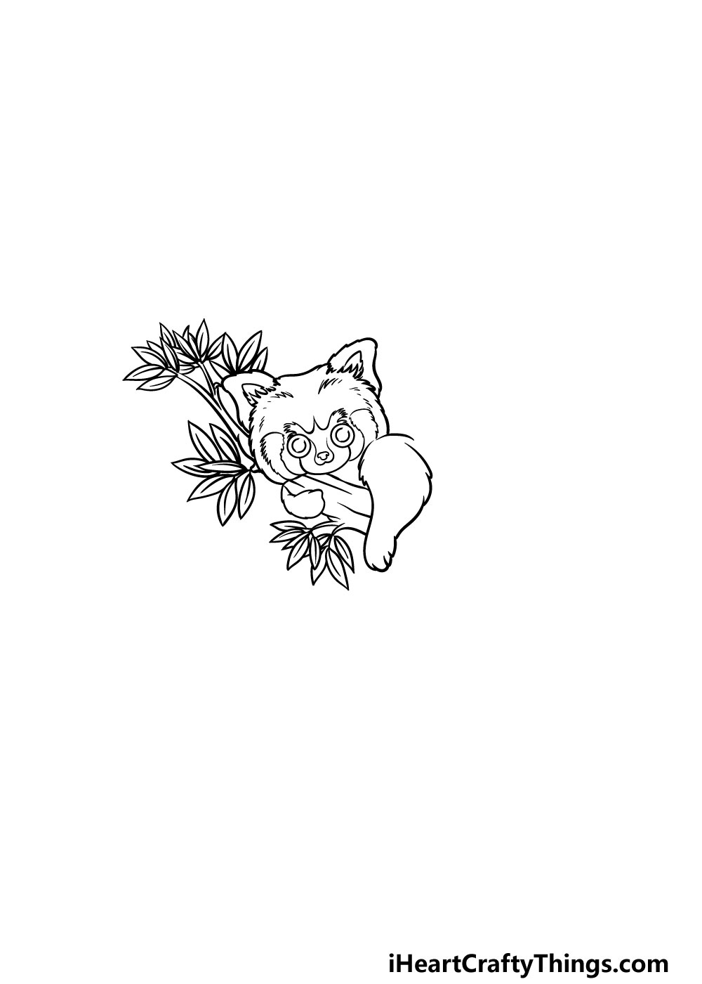 drawing a Red Panda step 3