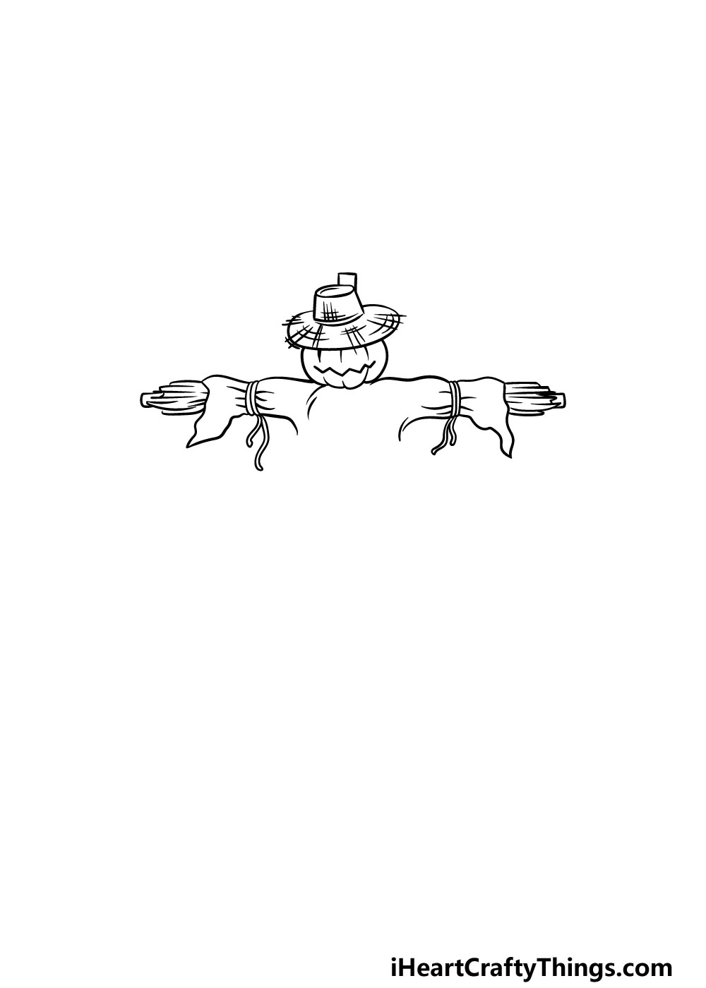 drawing a scarecrow step 3