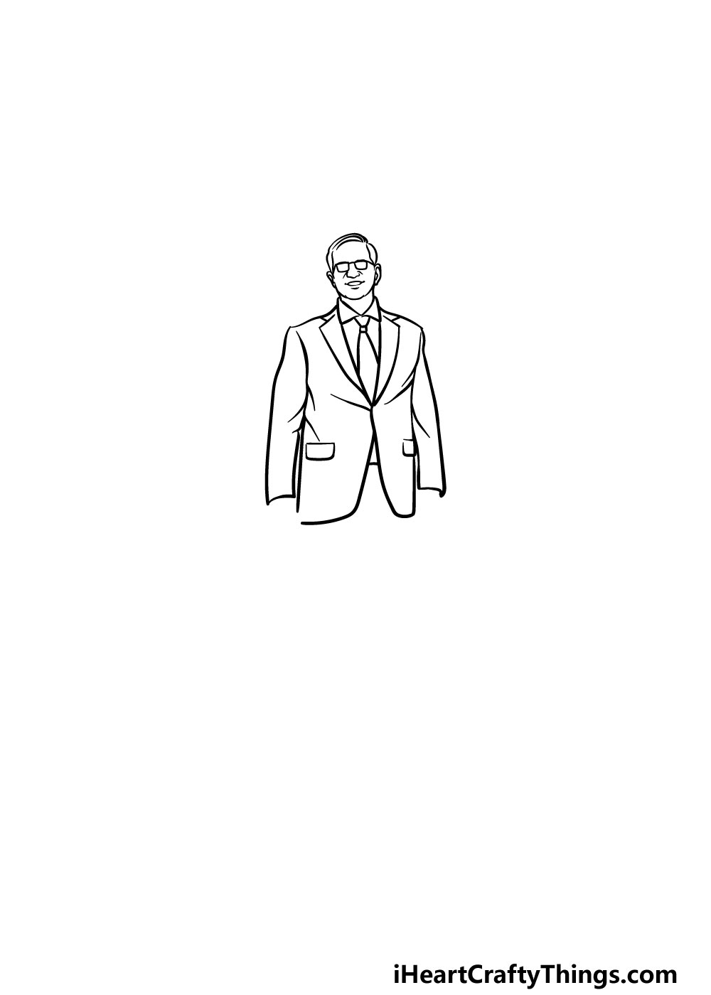 drawing a suit step 3