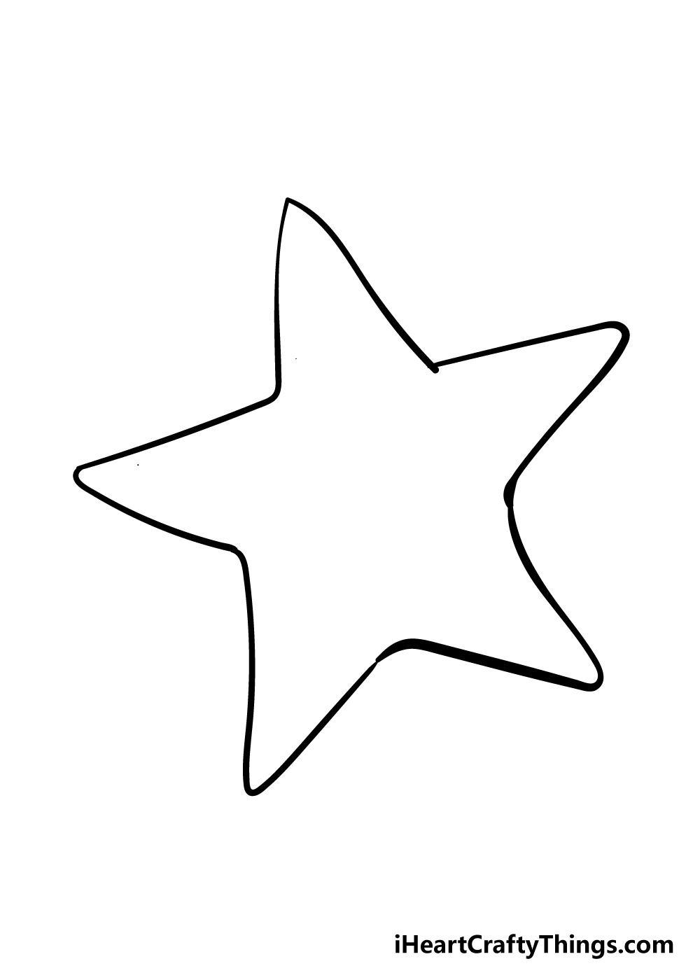 drawing a starfish step 3