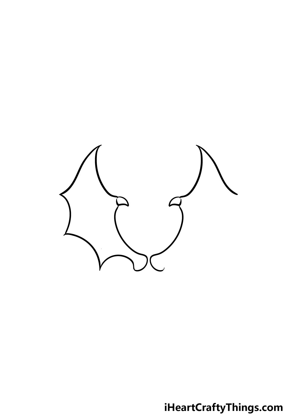 drawing dragon wings step 3