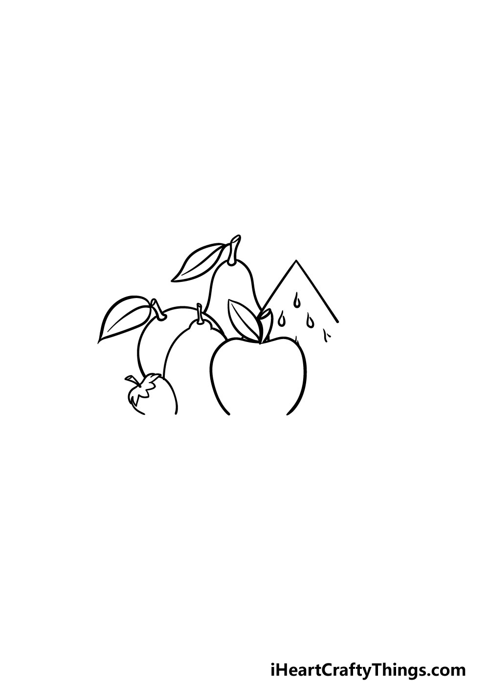 drawing fruits step 3