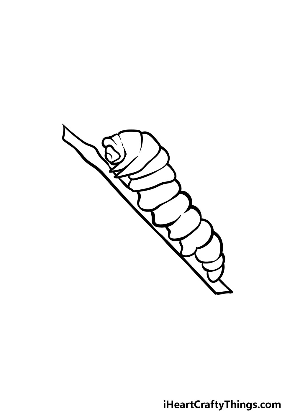 drawing a caterpillar step 4