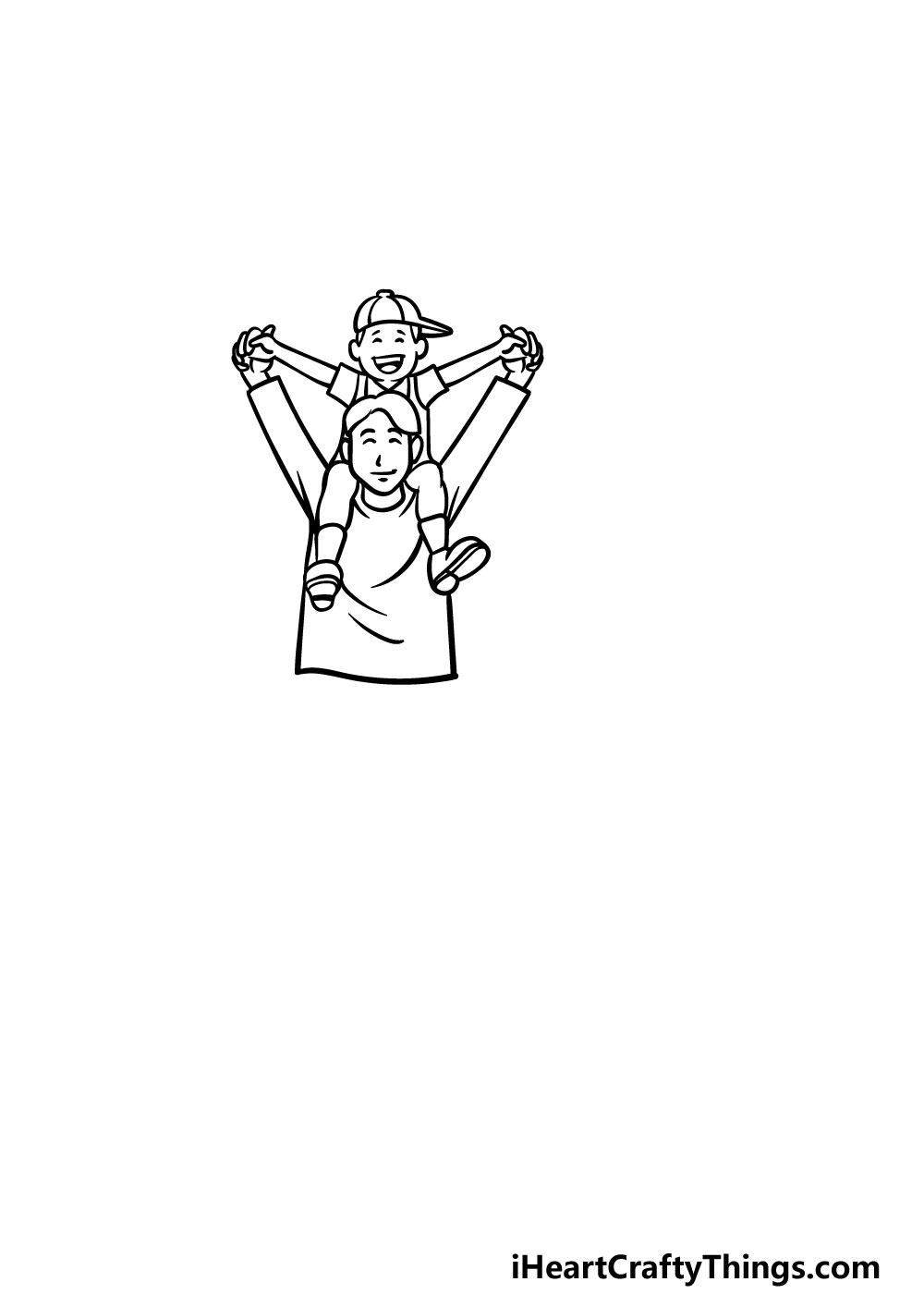 drawing a family step 4