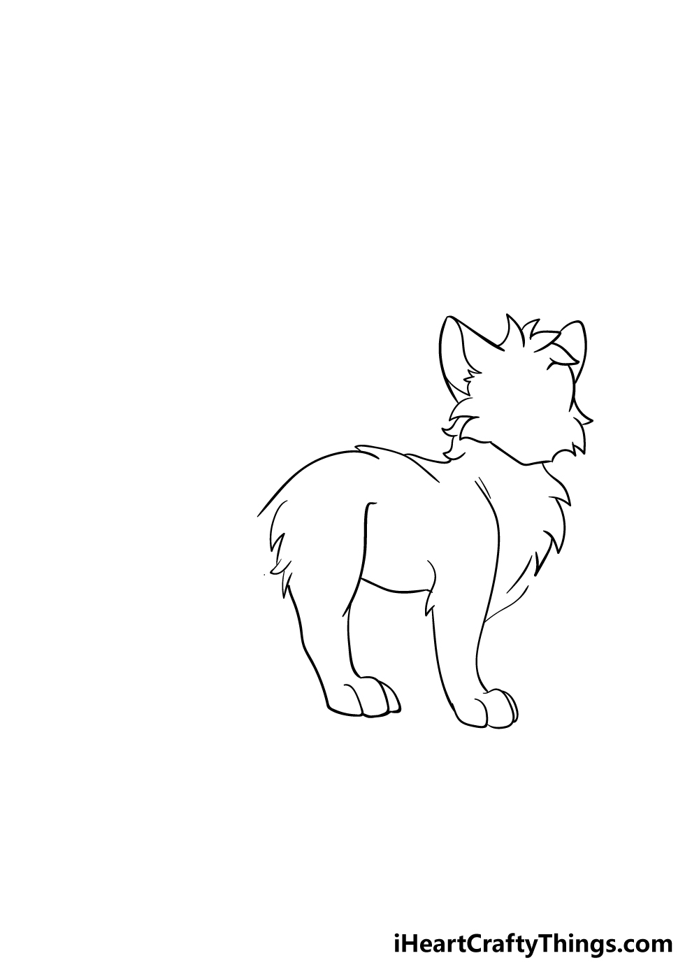 warrior cats drawing step 4