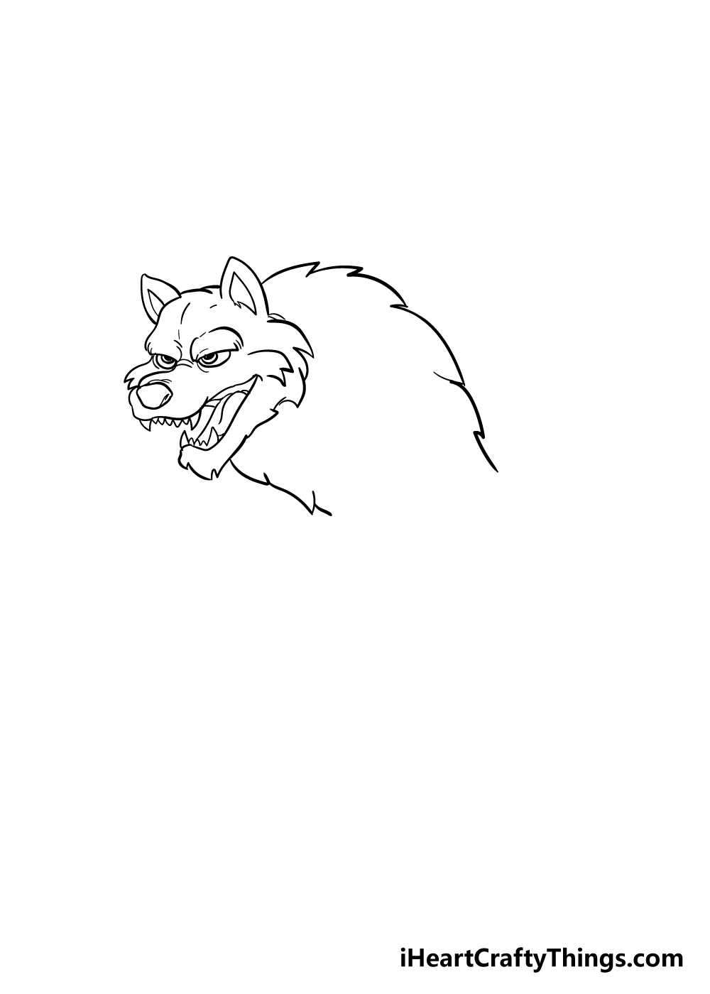 werewolf drawing step 4
