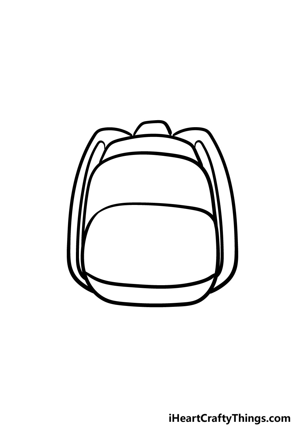 drawing backpack step 4
