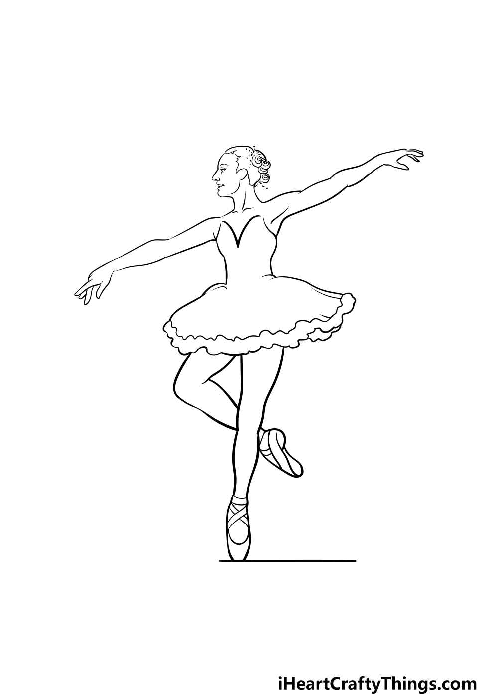 ballerina drawing step 4