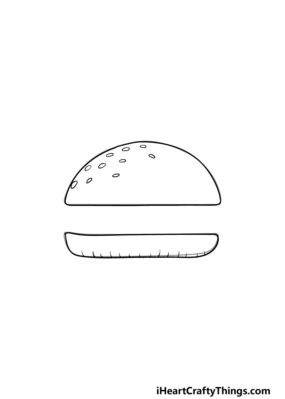 drawing a bun step 4