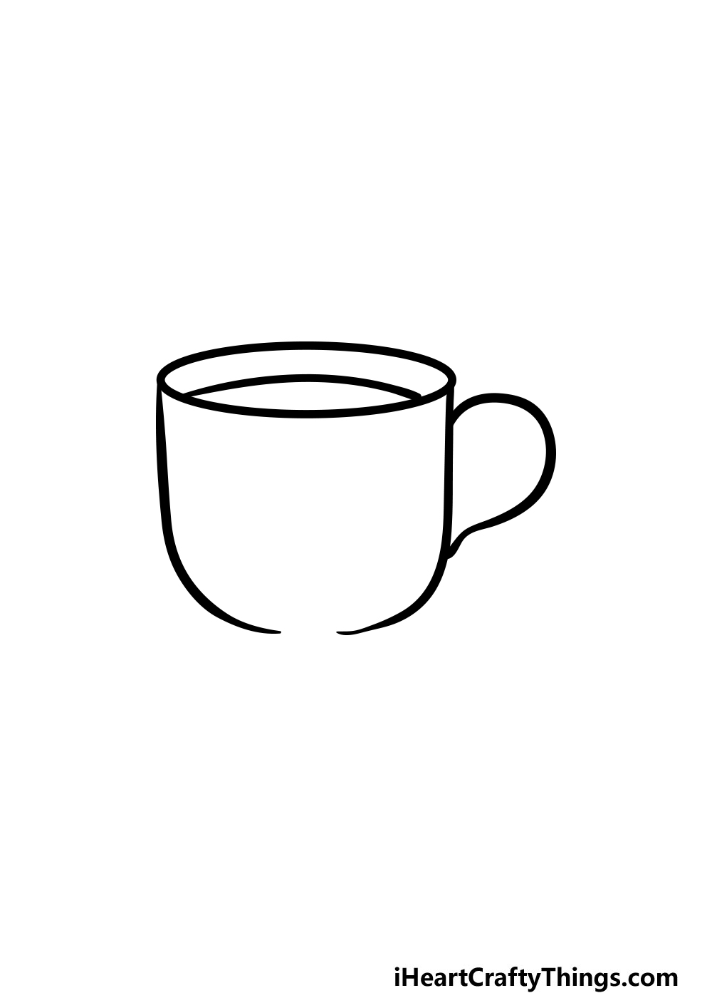 drawing a cup step 4