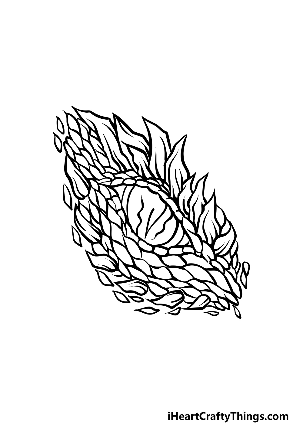 drawing a dragon eye step 4