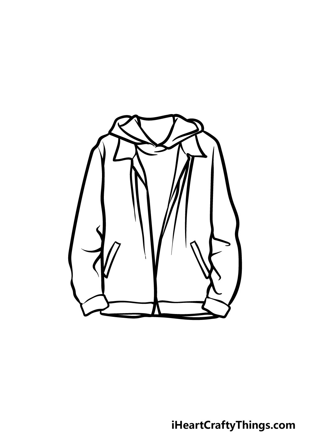 drawing a jacket step 4