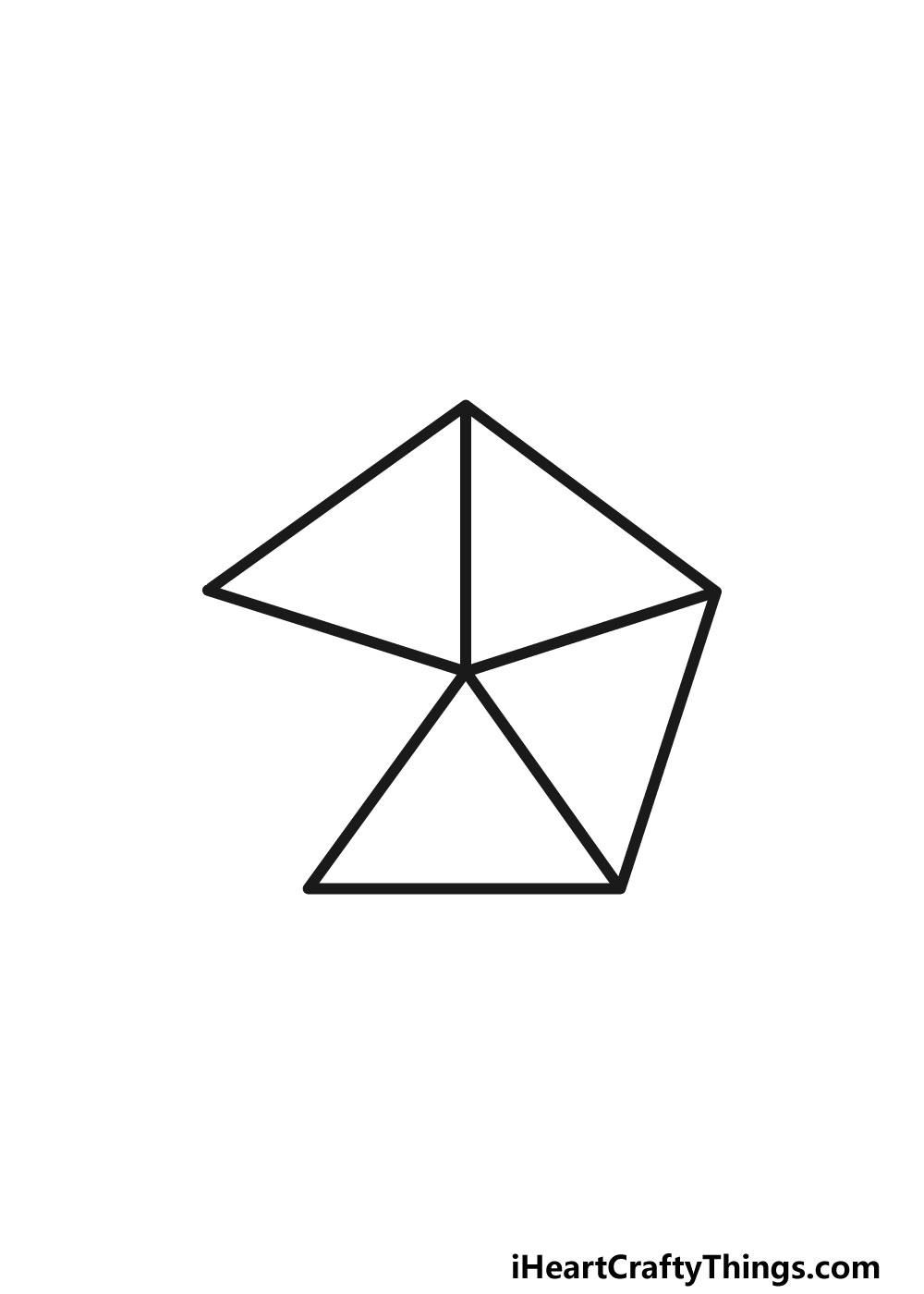 drawing a pentagon step 4