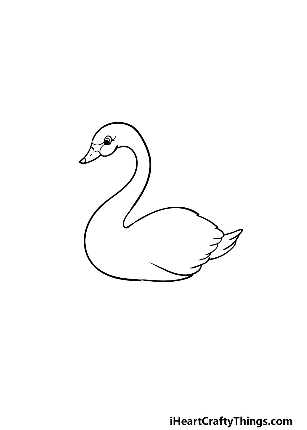 drawing a swan step 4