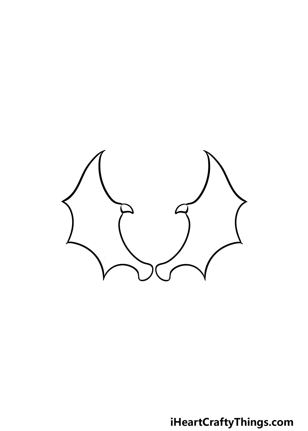 drawing dragon wings step 4