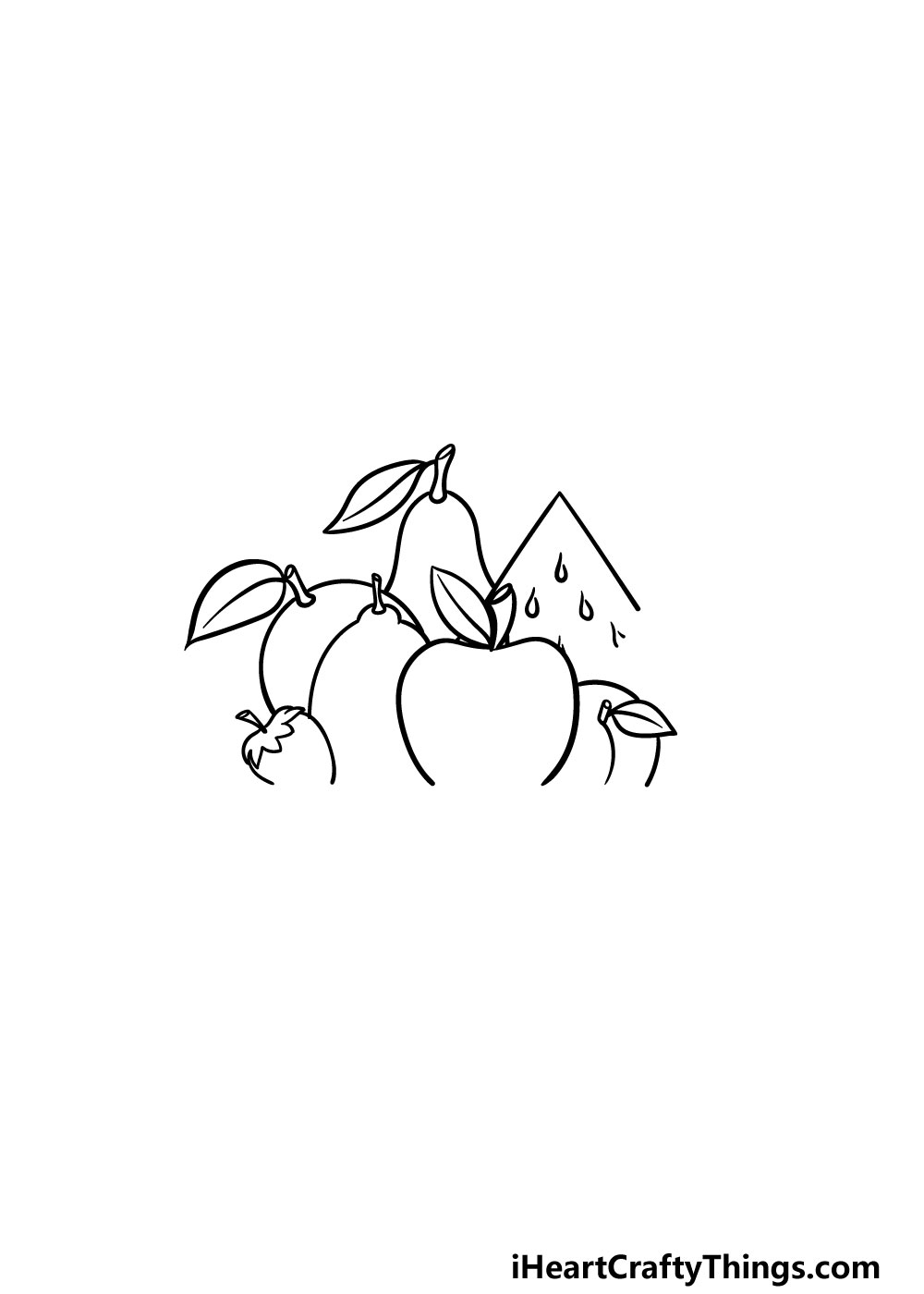 drawing fruits step 4