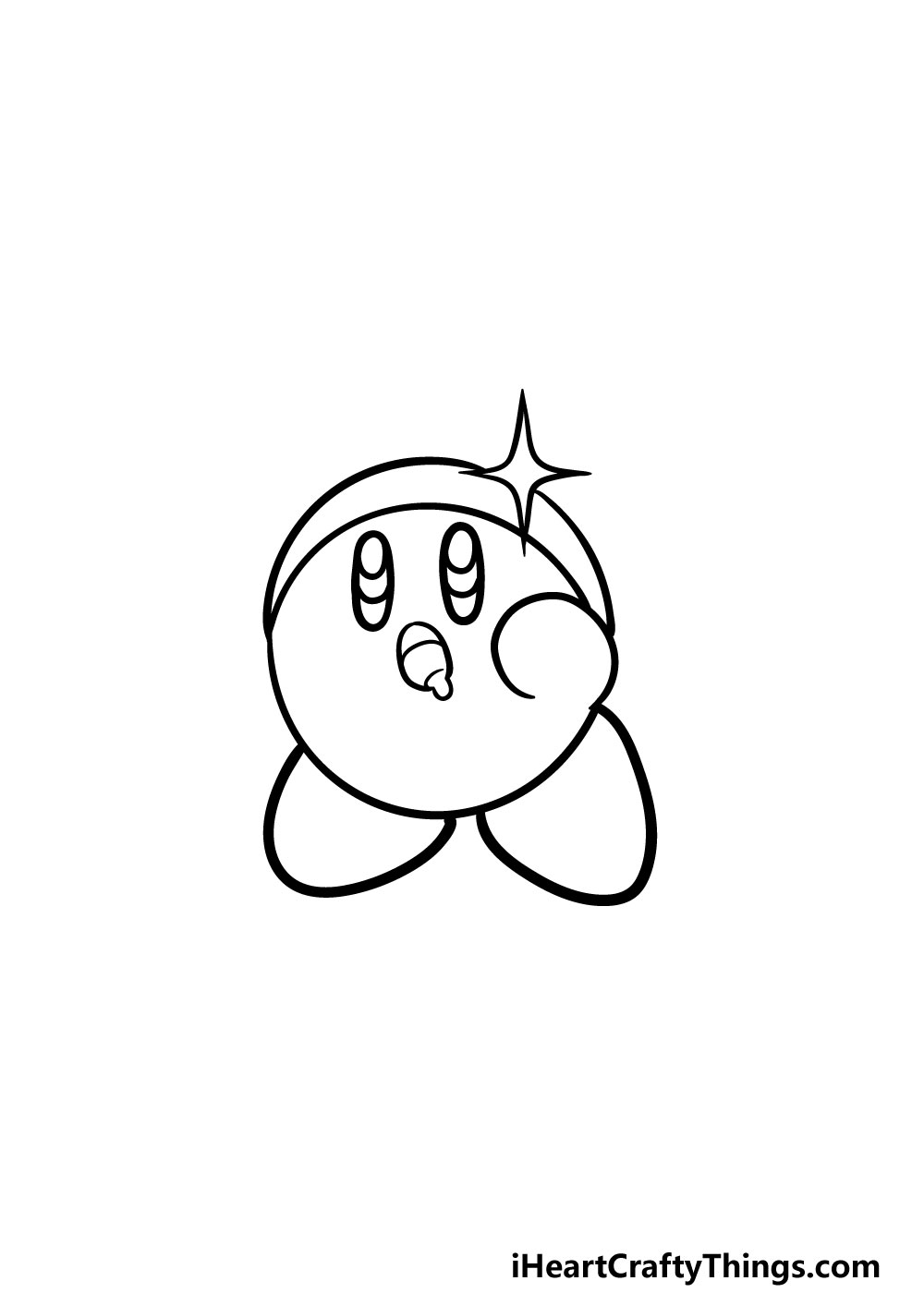 drawing kirby step 4