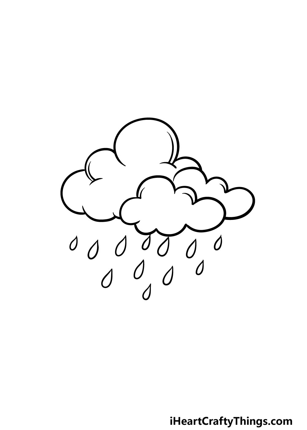 drawing rain step 5