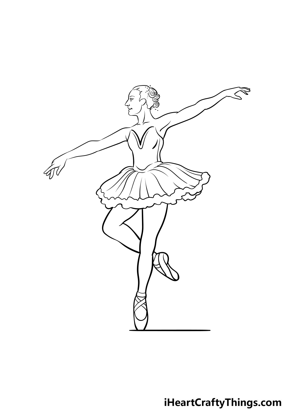 ballerina drawing step 5