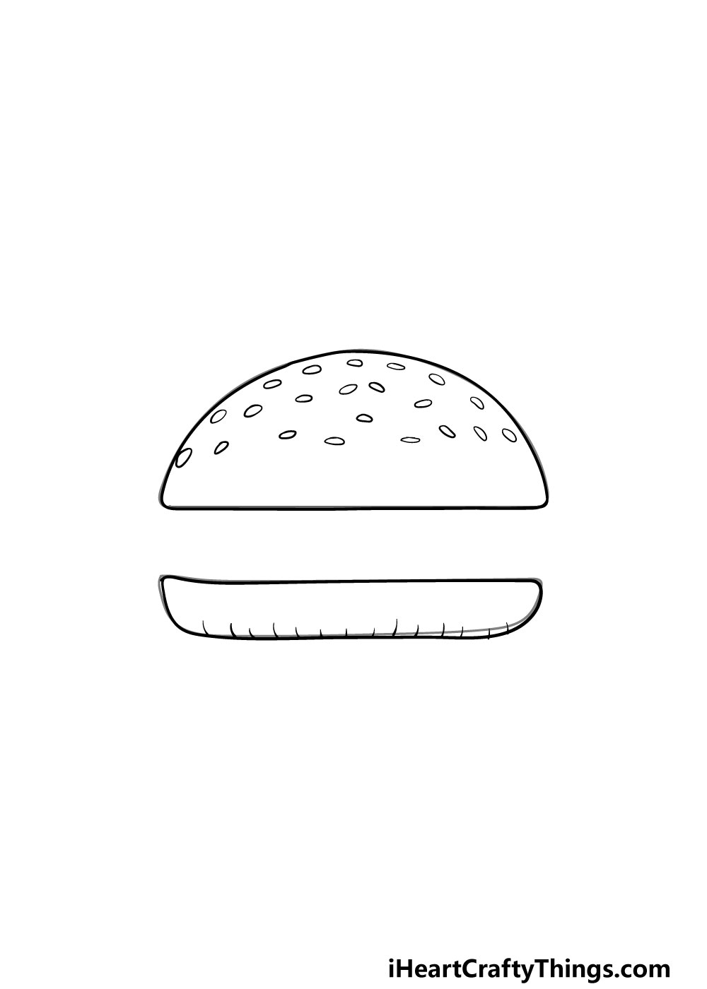 drawing a bun step 5