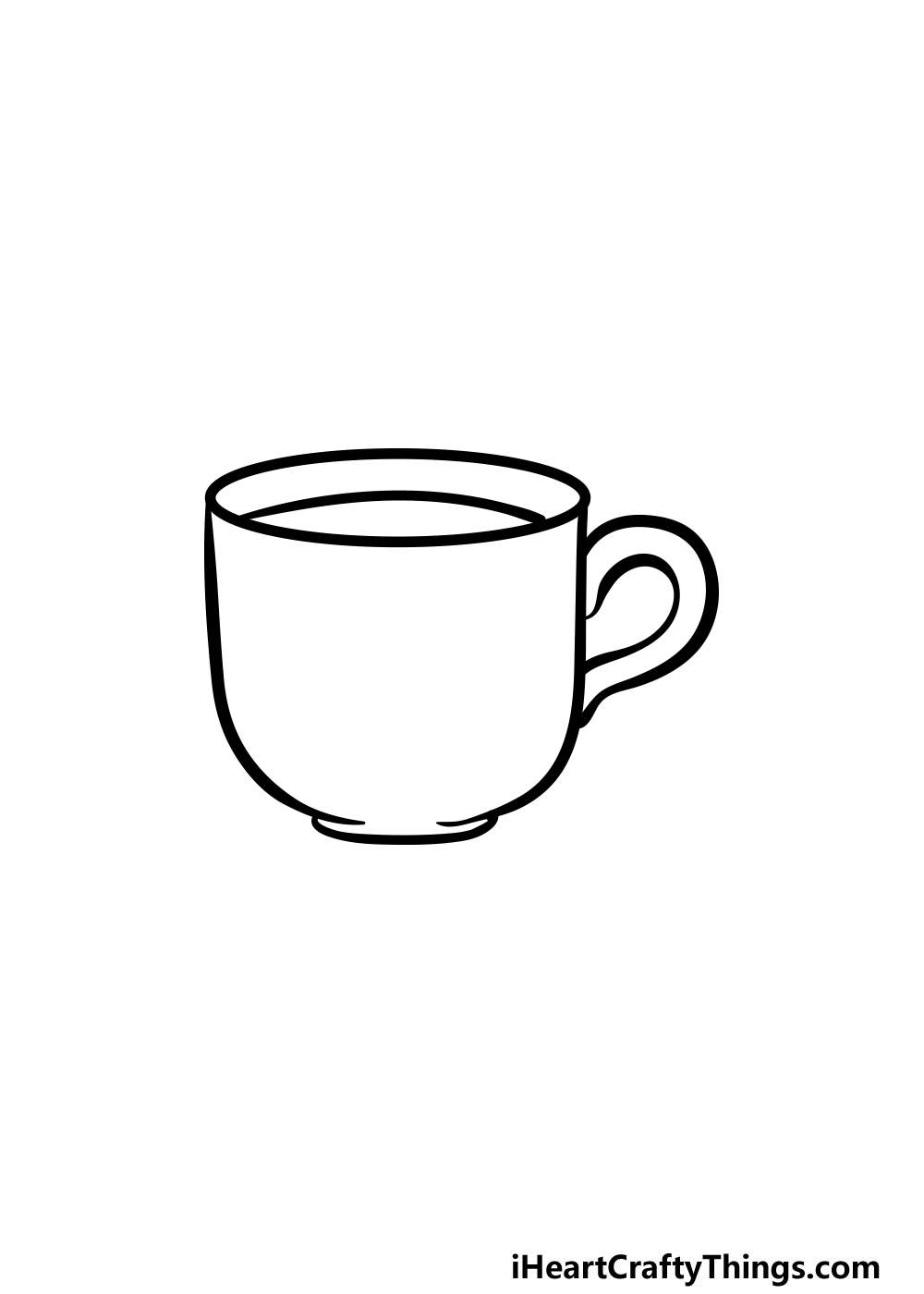 drawing a cup step 5