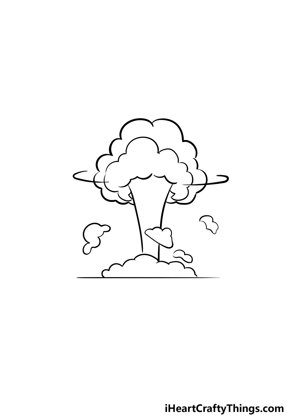 drawing an explosion step 5