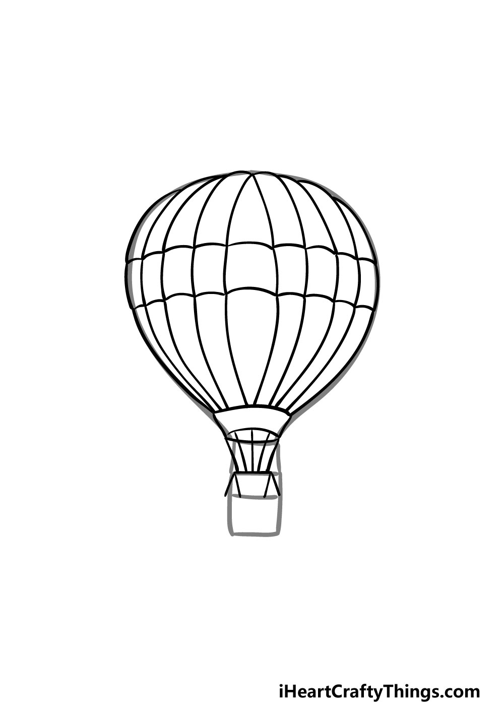 drawing a hot air balloon step 5