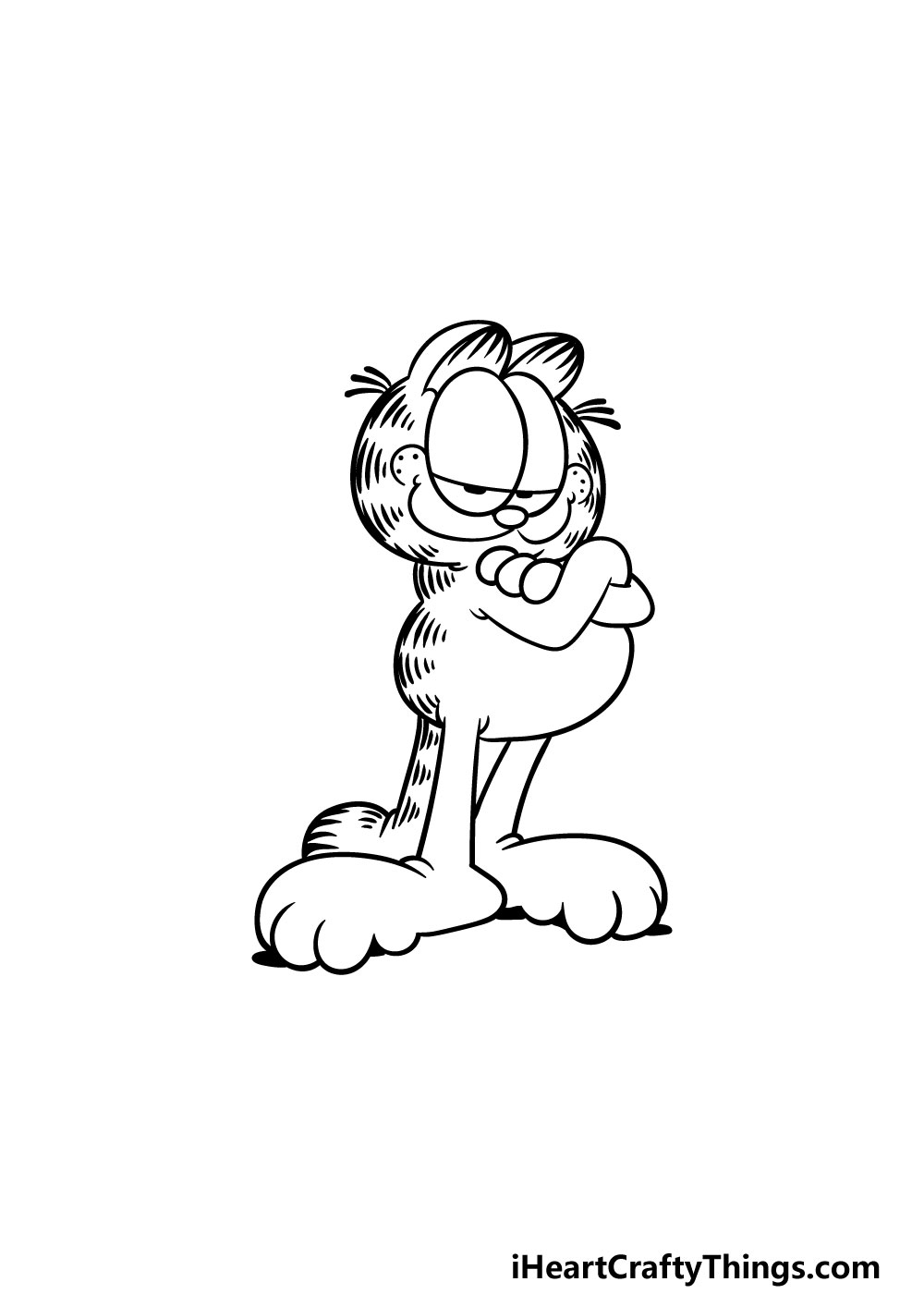 drawing Garfield step 5