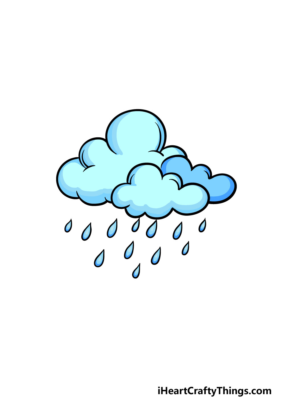 drawing rain step 6